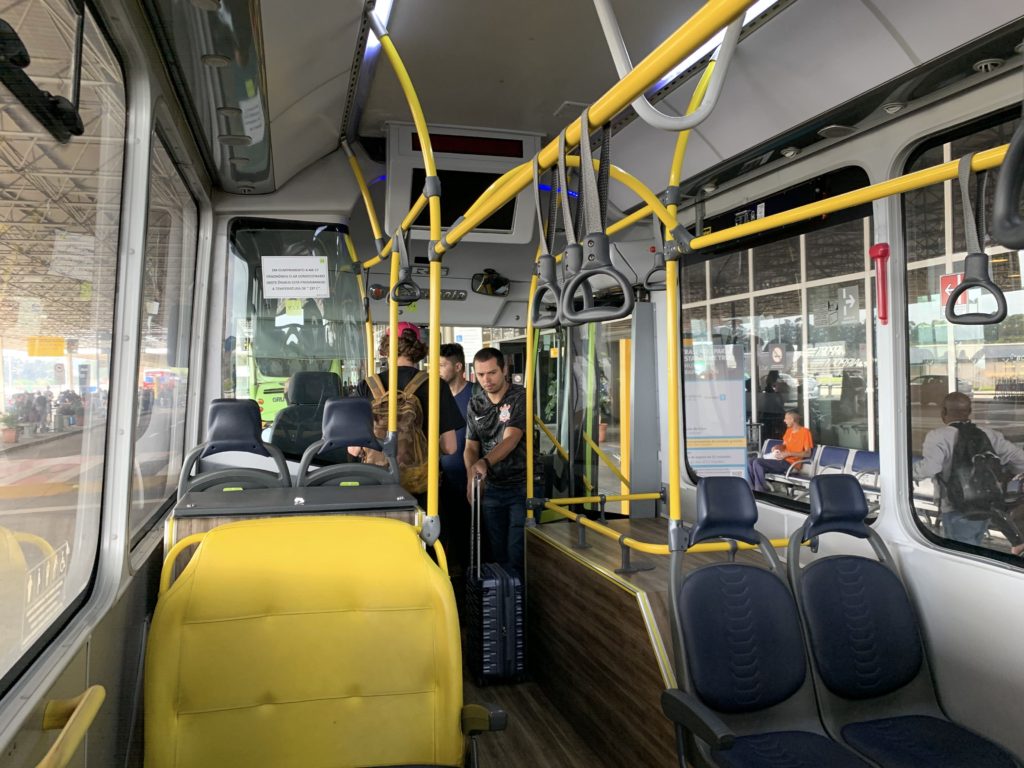 ônibus para o trem do aeroporto de guarulhos