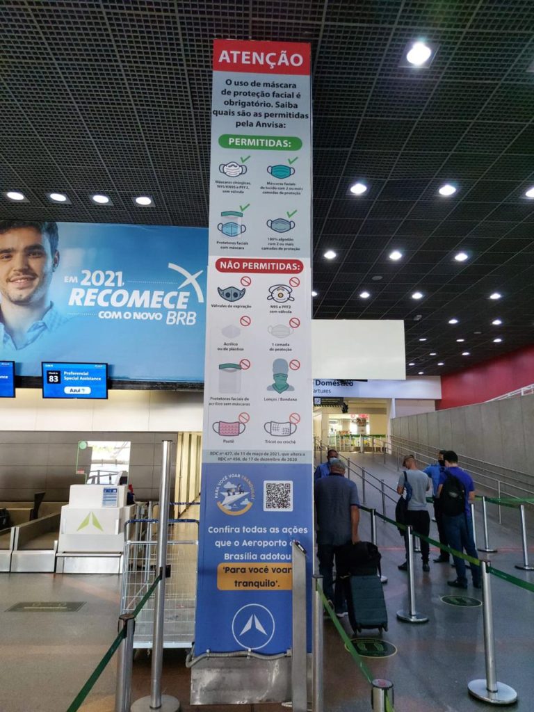 Aeroporto de Brasília Máscaras