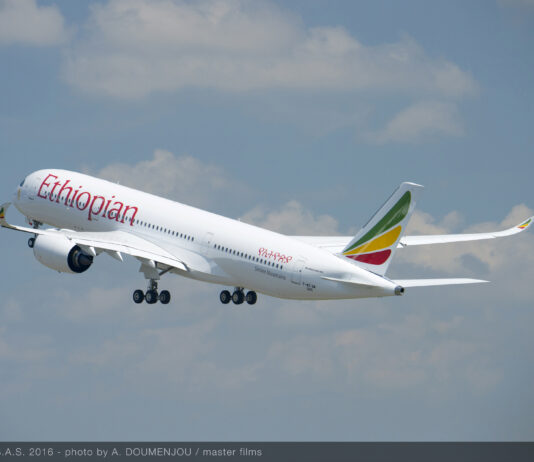 Ethiopian Airlines incluirá mais 17 aeronaves A350-900 em sua frota Ethiopian Airlines A350-900